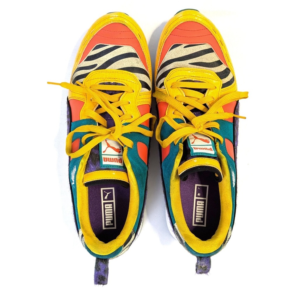 Puma RS-100 Animal Multi Color Zebra Leopard Sneakers 368265-01 Mens 11.5 - Picture 5 of 7
